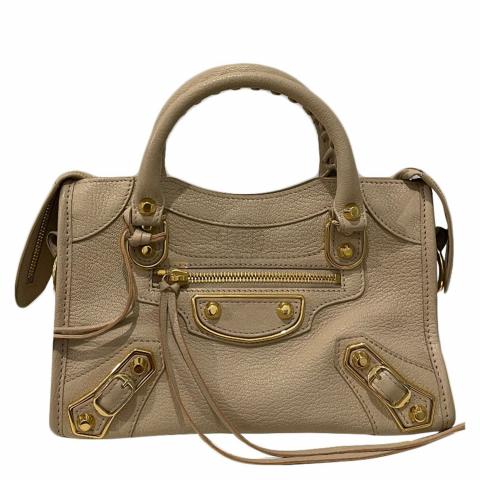 Sell Balenciaga Mini Metallic Edge City Bag Nude HuntStreet